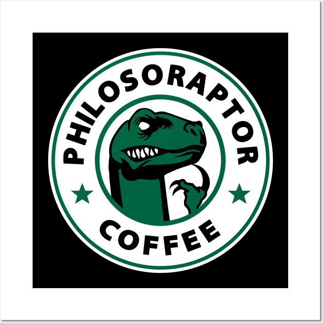 Philosoraptor Coffee Wall Art by Buy Custom Things